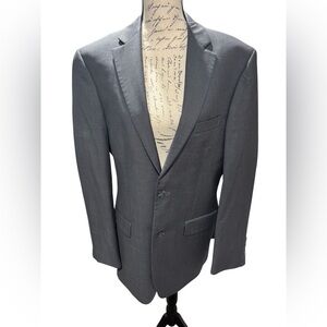 Jos A Bank Travelers Collection Tailored Fit Dark Gray Wool Suit Jacket Size 39L